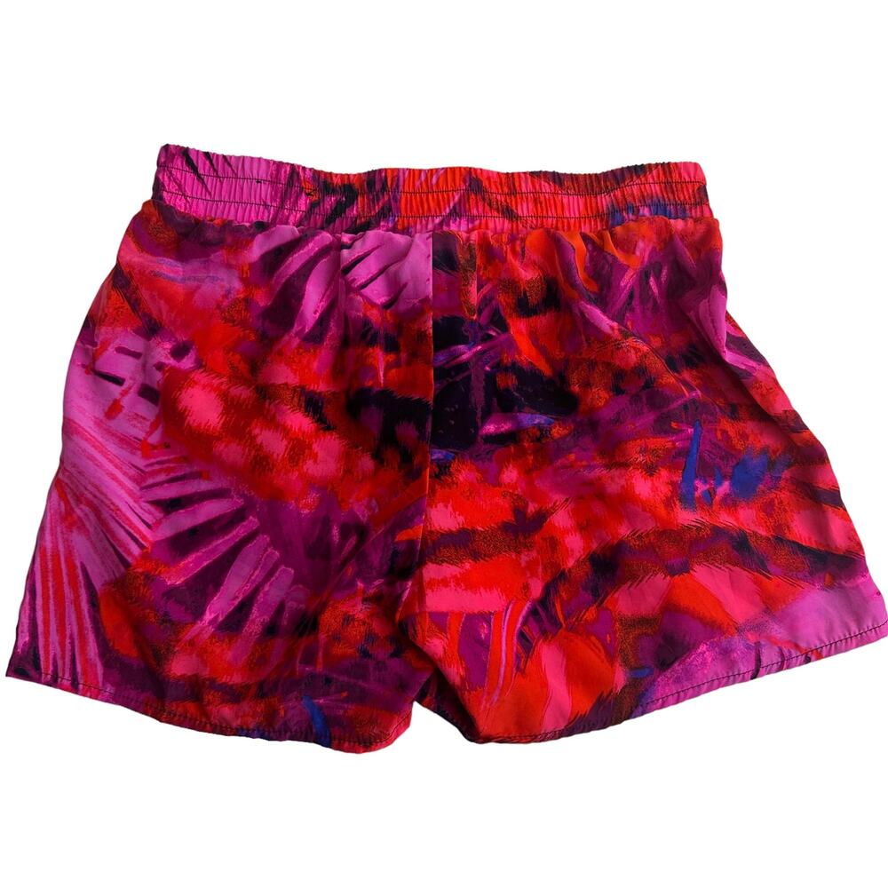 ana red tropical print pull on shorts size XS
